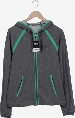 EA7 Emporio Armani Sweatshirt & Zip-Up Hoodie in L in Grey: front
