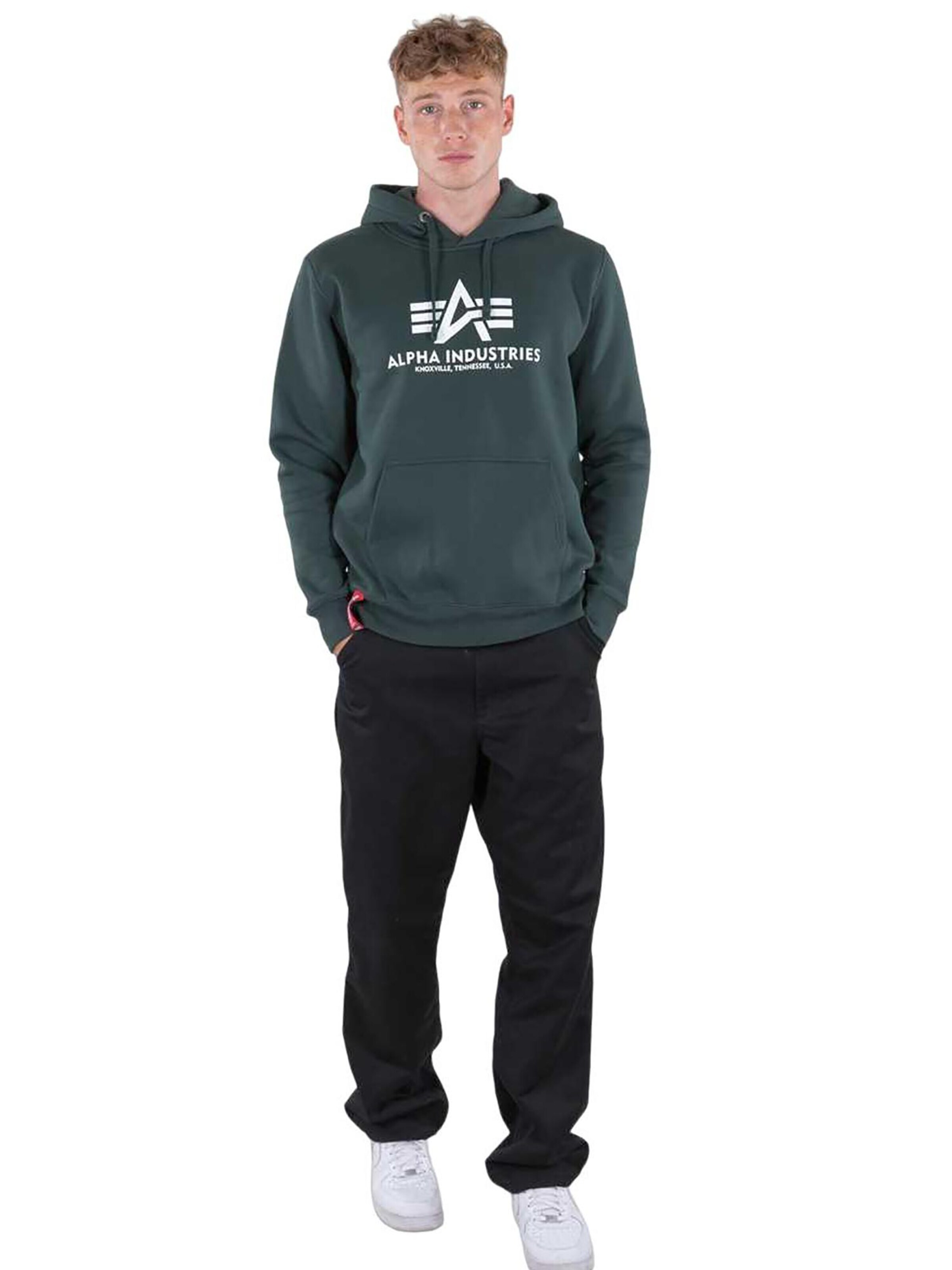 ALPHA INDUSTRIES Sweatshirt 'Basic' in Green