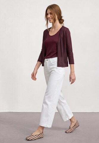 STREET ONE Knit Cardigan in Red