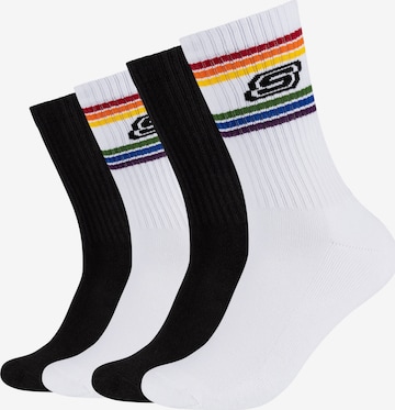 SKECHERS Athletic Socks in Black: front
