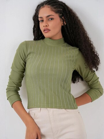 Bigdart Shirt body in Groen: voorkant