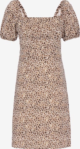 Robe 'Festive' faina en marron : devant