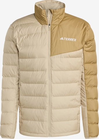 ADIDAS TERREX - Chaqueta de montaña 'Multi Light Down CLIMAWARM' en beige: frente