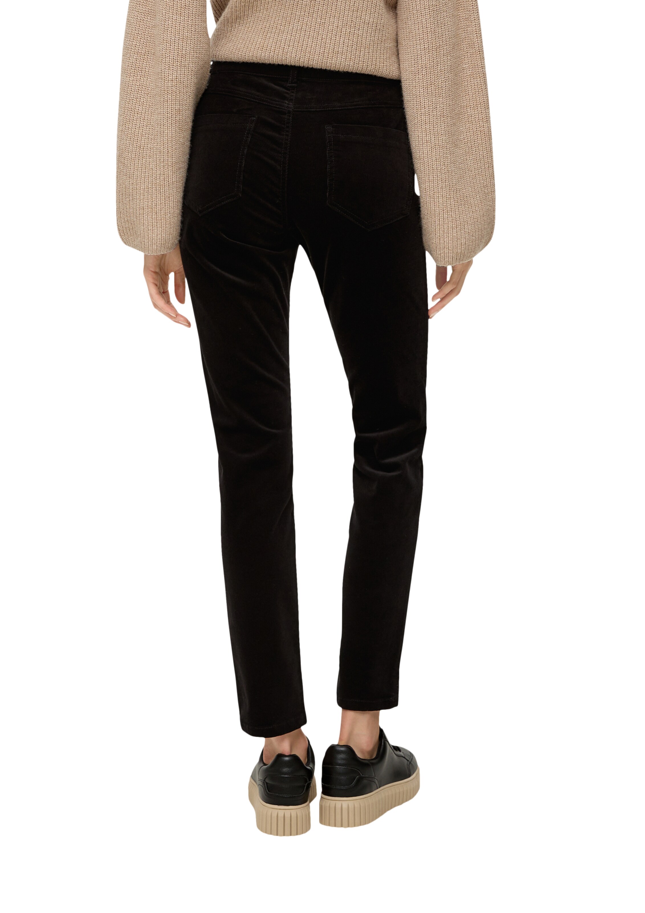 Slimfit Pantaloni di s.Oliver in nero