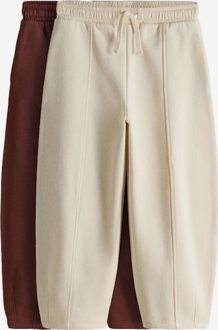 The Set Barrel Housut värissä beige: etupuoli