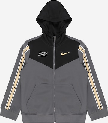 Nike Sportswear Zip-Up Hoodie in Grey: front