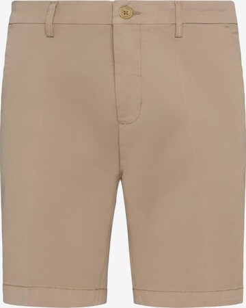 Coupe slim Pantalon Boggi Milano en beige : devant