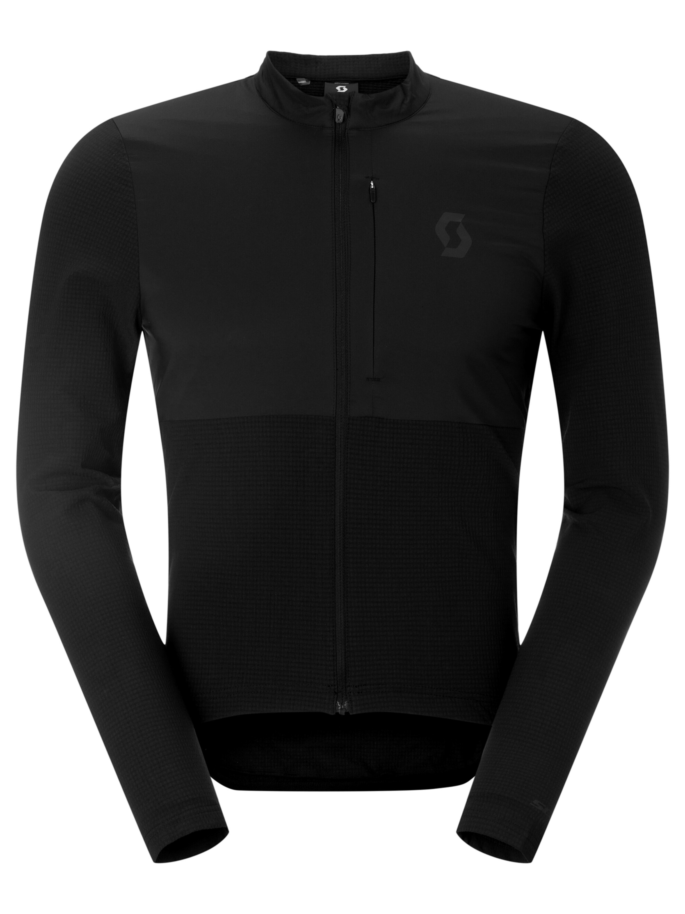 SCOTT Performance Shirt 'Jersey Endurance Warm LS' in Black: front