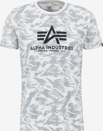 ALPHA INDUSTRIES Shirt 'Basic Logo' in White: front