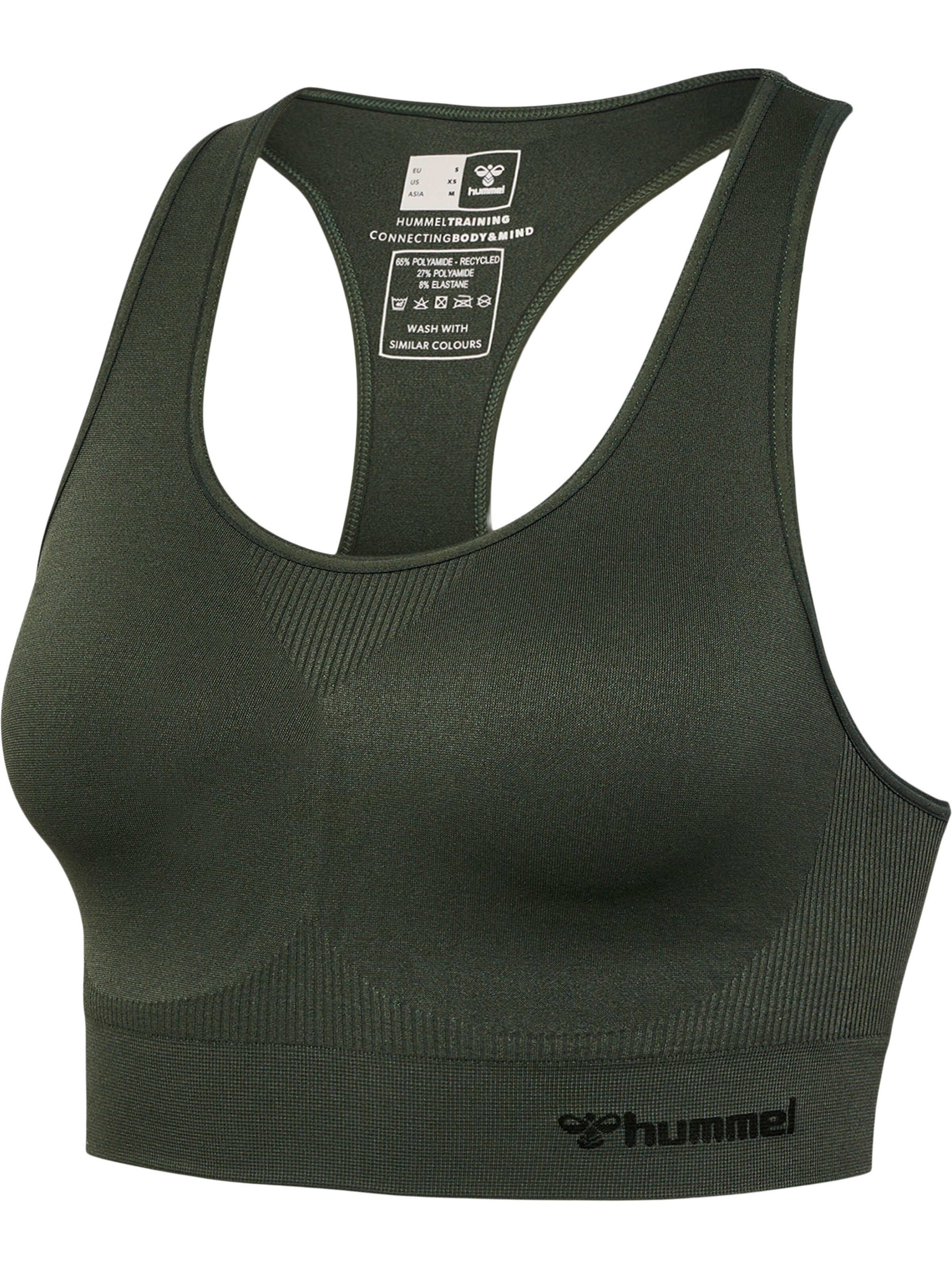 Hummel Bustier Urheilurintaliivit 'TIF' värissä vihreä