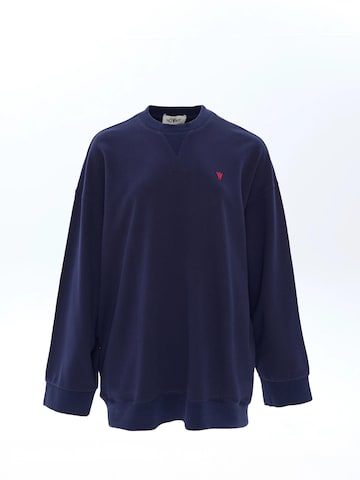NOWIHT Sweatshirt 'Linnea' in Blue: front