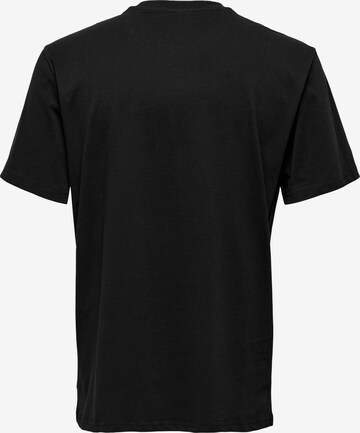T-Shirt 'Frankie' Only & Sons en noir