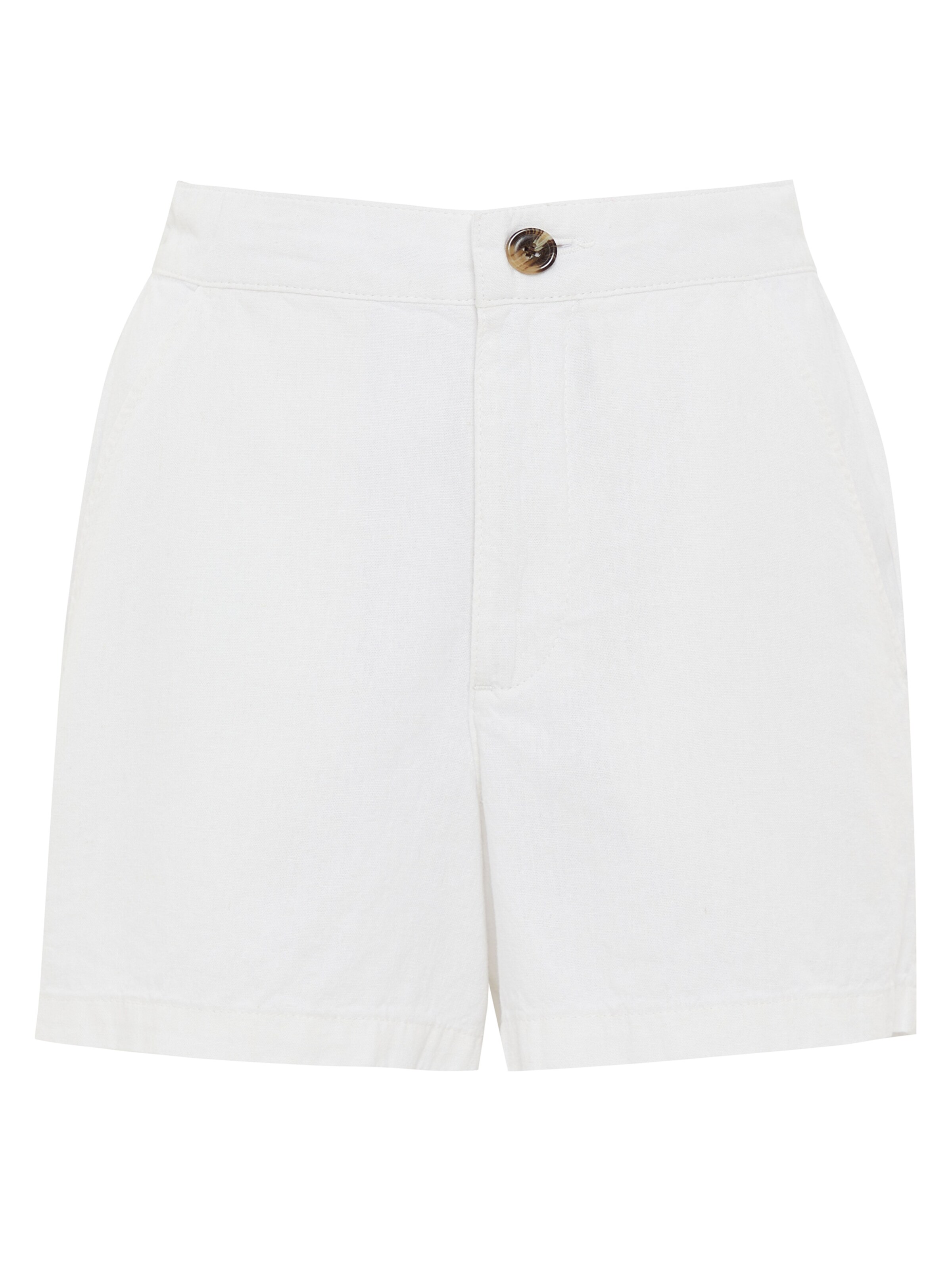 Threadbare Regular Shorts 'Cactus' in Weiß: Vorderseite