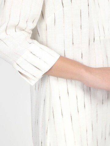 VICCI Germany Midikleid mit eingewebten Streifen in Weiß