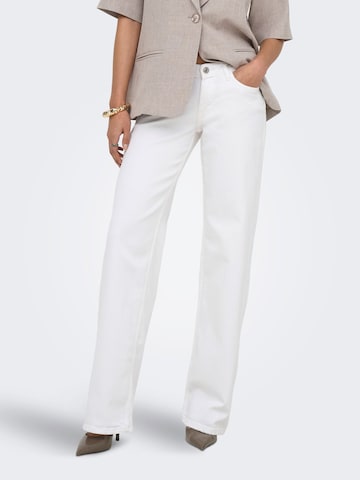 ONLY Wide Leg Jeans i hvid: forside