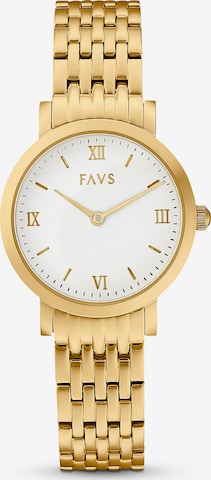 FAVS Analog Watch in Gold: front