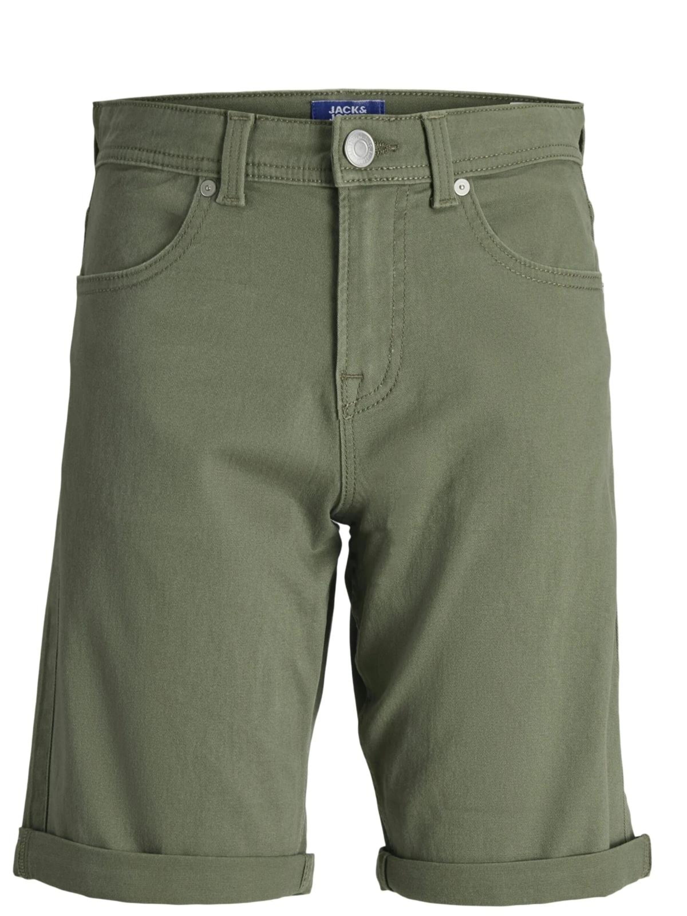 JACK & JONES Regular Broek in Groen: voorkant