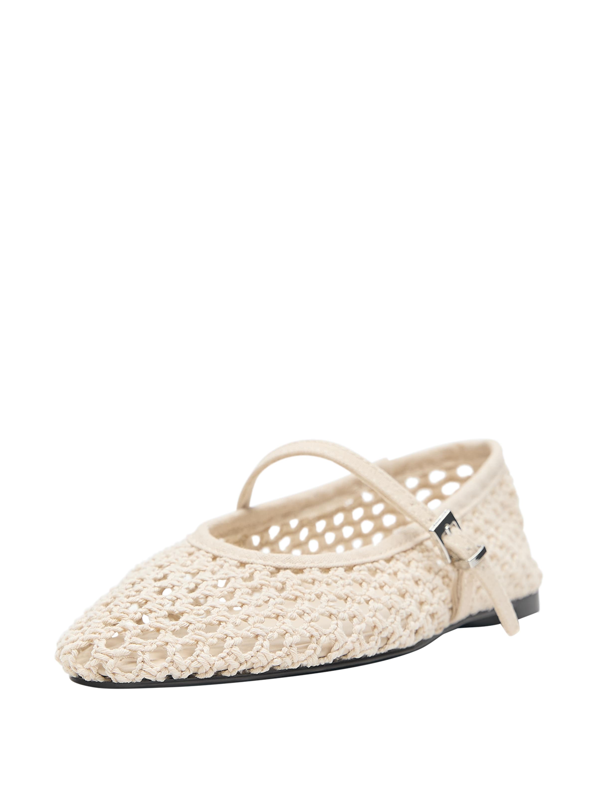 Pull&Bear Ballet Flats with Strap in 36 in Beige, Item view