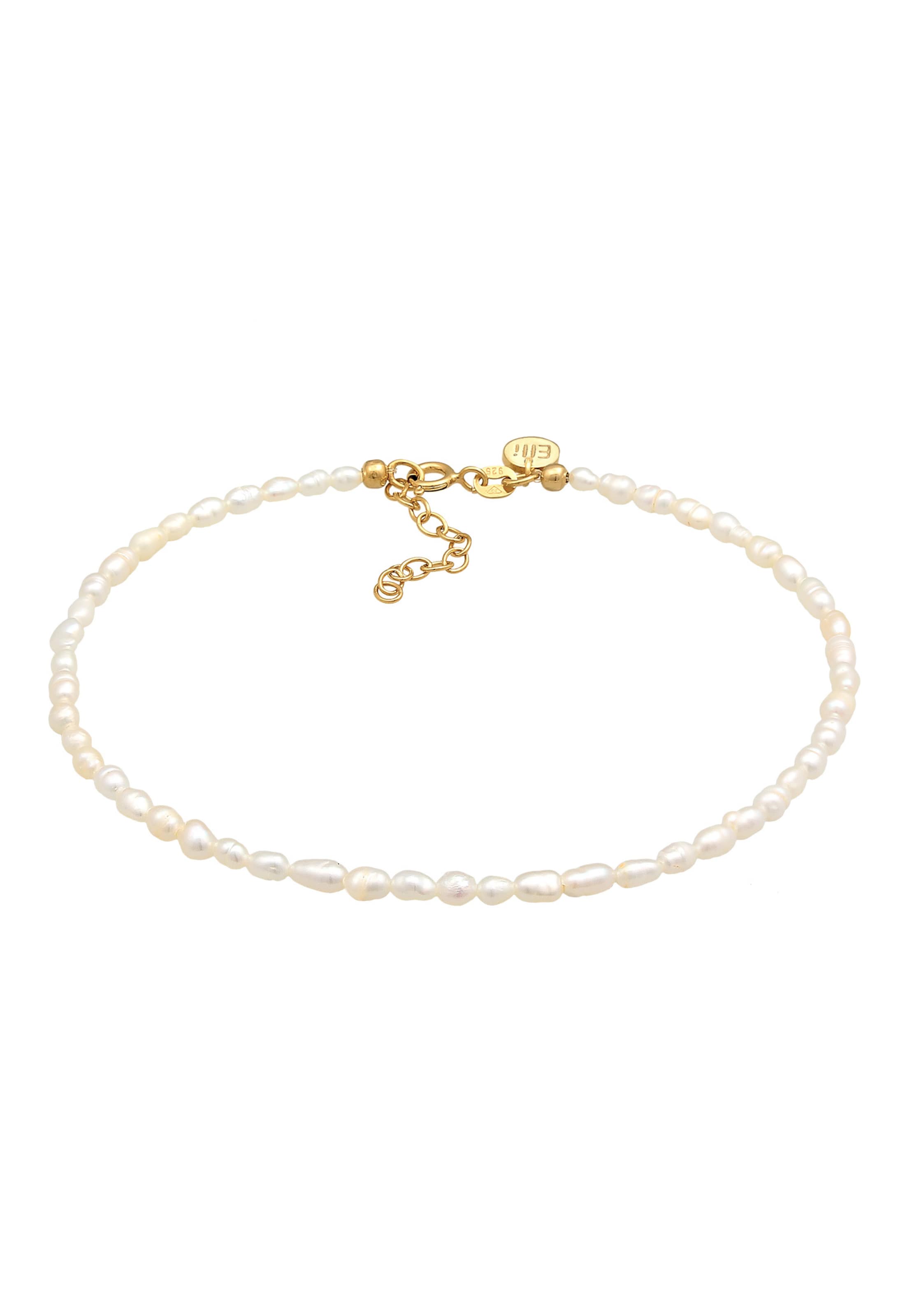 ELLI PREMIUM Foot jewelry in White: front