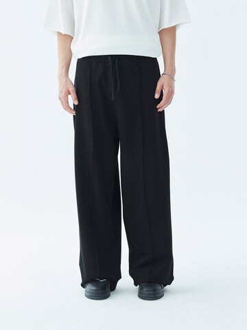 VAMOS CLO - Loosefit Calças 'McAllen' em preto: frente
