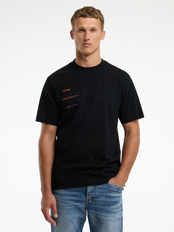CHASIN' Shirt 'Shutter' in Schwarz: Vorderseite