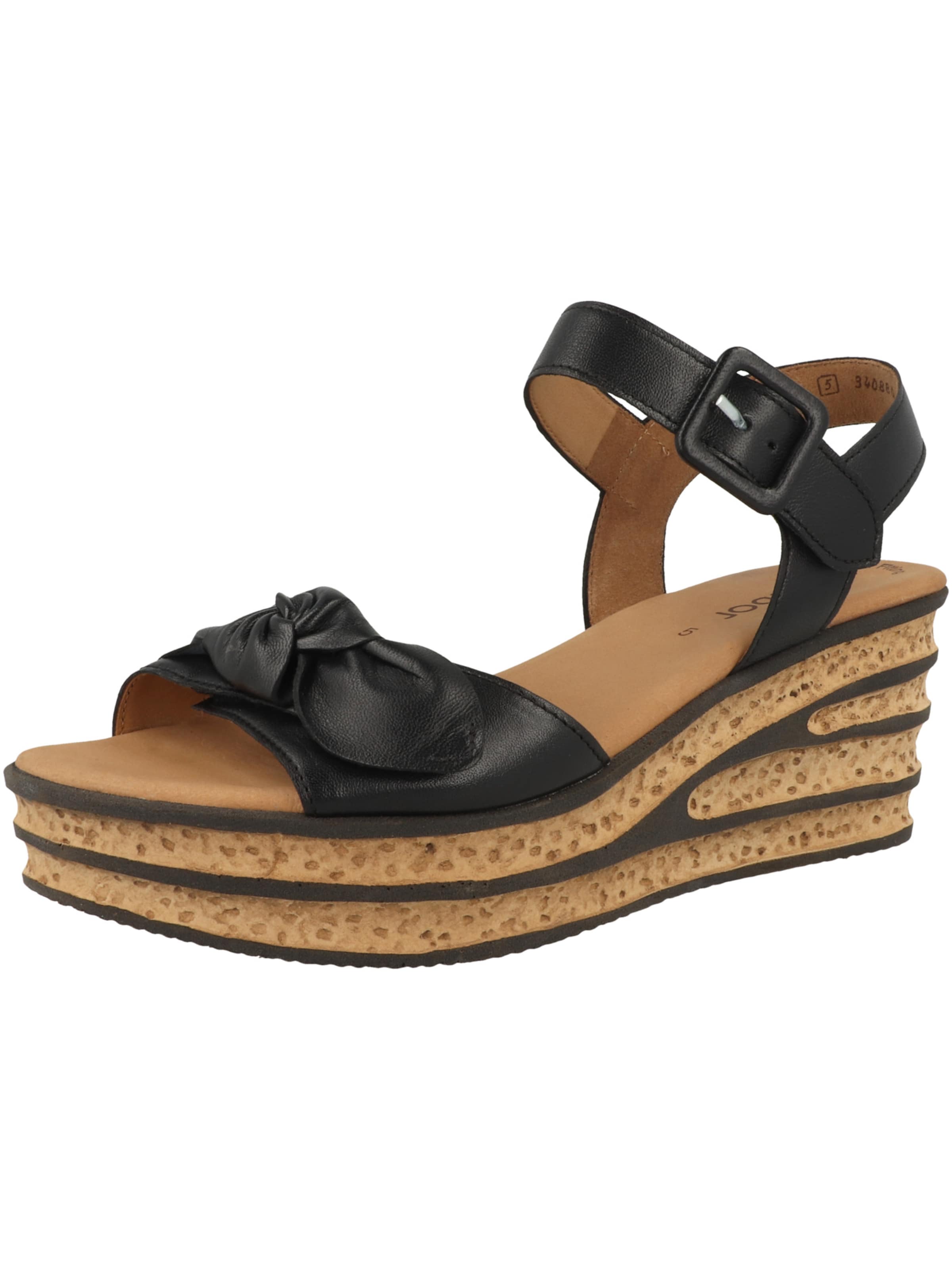 GABOR - Sandália em preto: frente