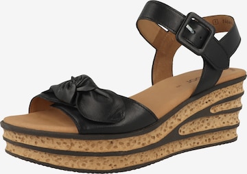 GABOR - Sandália em preto: frente