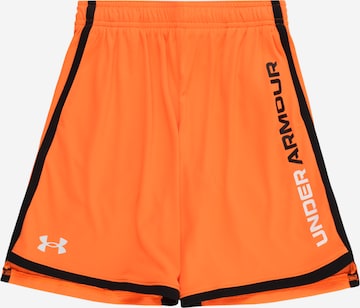 UNDER ARMOUR Sportbroek 'Stunt 3.0' in Oranje: voorkant