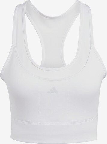 ADIDAS PERFORMANCE Bralette Sports Bra in White: front