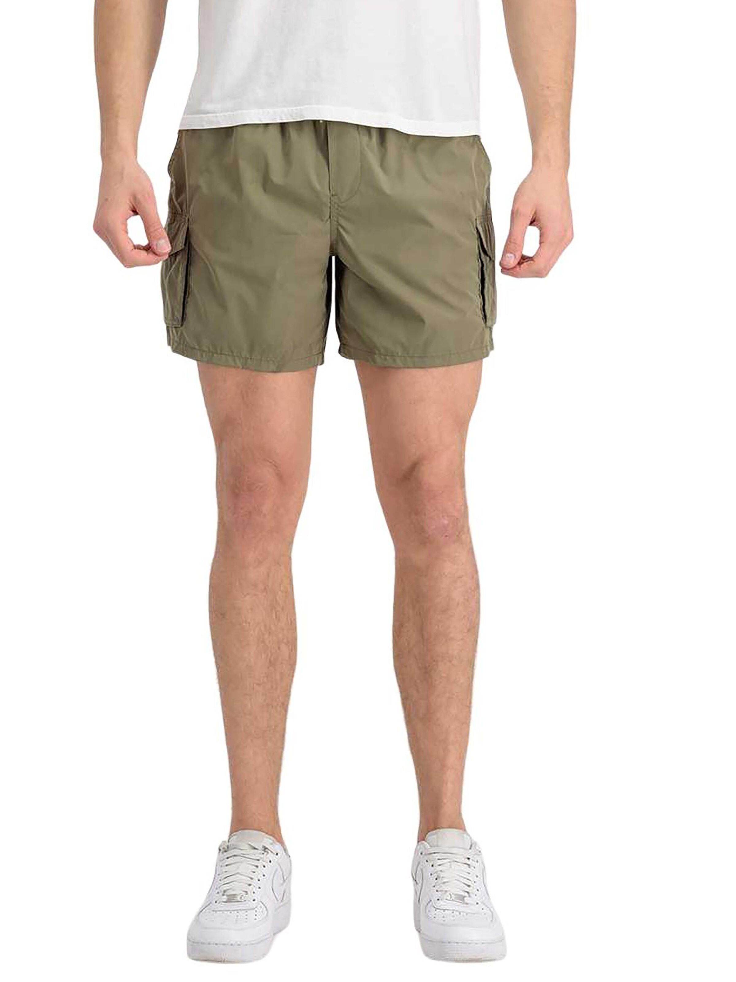 ALPHA INDUSTRIES Regular Cargo Pants 'Nylon Cargo' in Green
