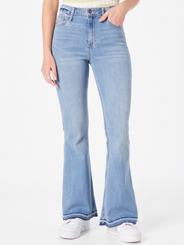 HOLLISTER Flared Jeans in Blauw: voorkant