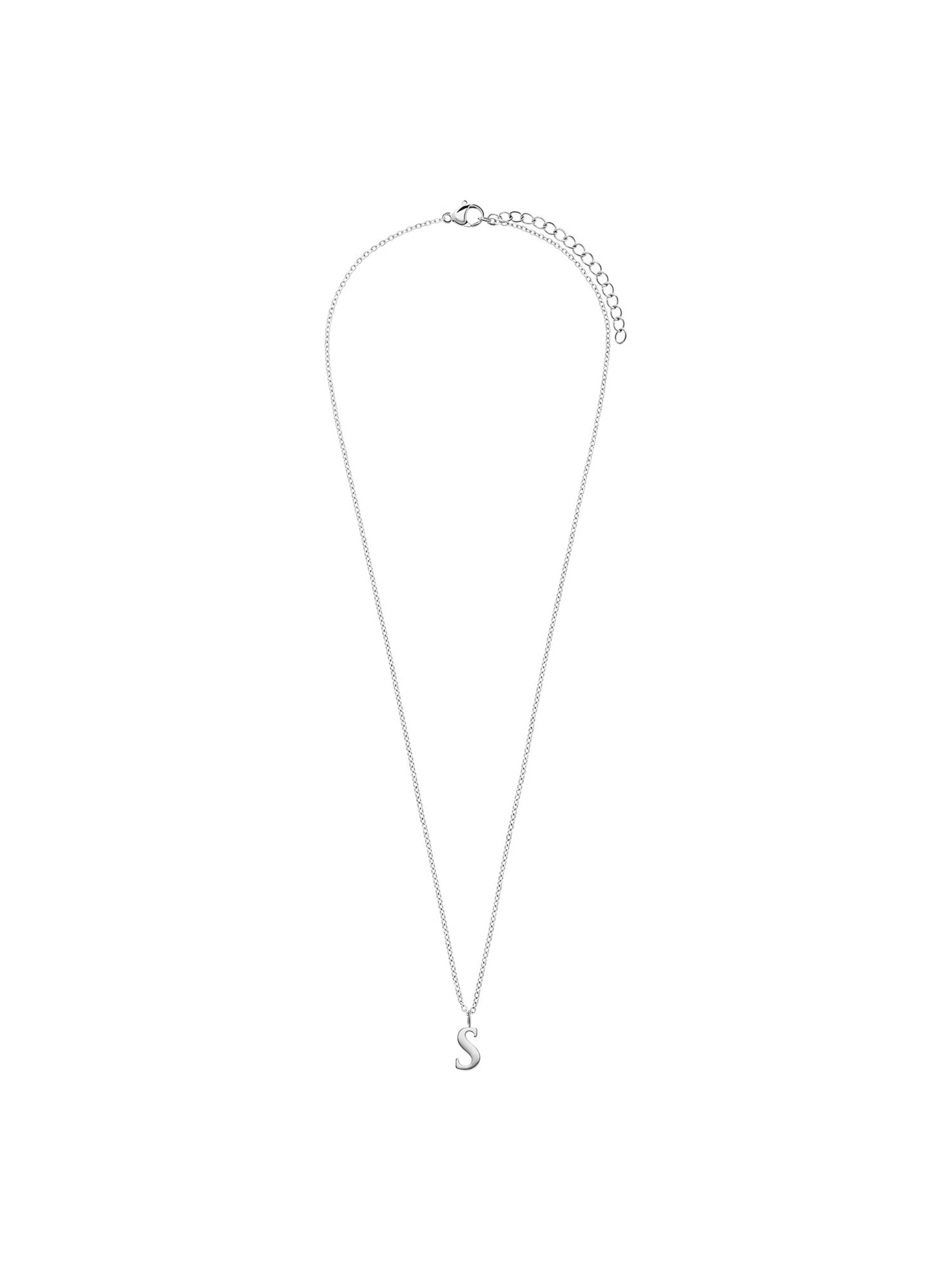 Lucardi Kette 'Basic' in Silber: Vorderseite