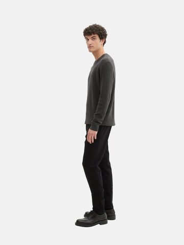 Coupe slim Pantalon chino TOM TAILOR DENIM en noir