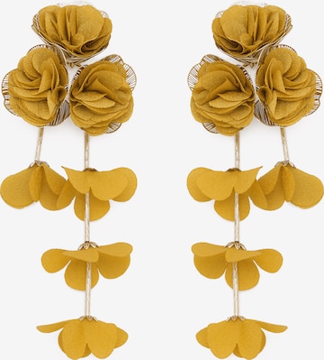 faina Earrings in Yellow: front