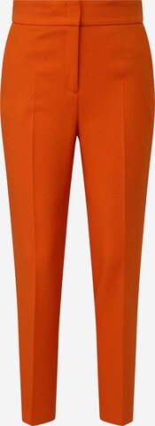 s.Oliver BLACK LABEL Tapered Pleated Pants in Orange: front