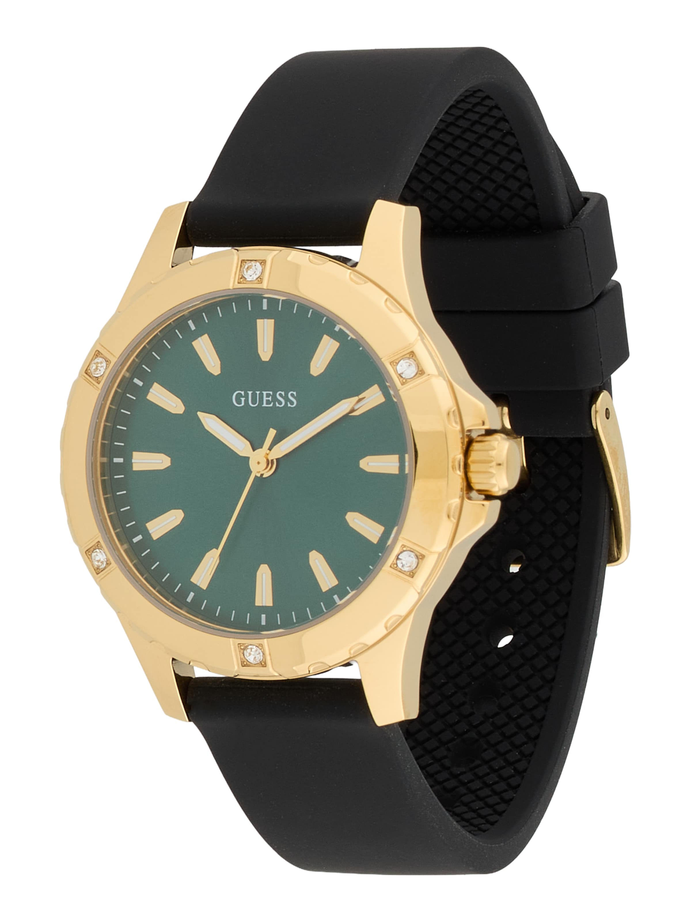 GUESS Analoogkell 'MIST', värv must: eest vaates