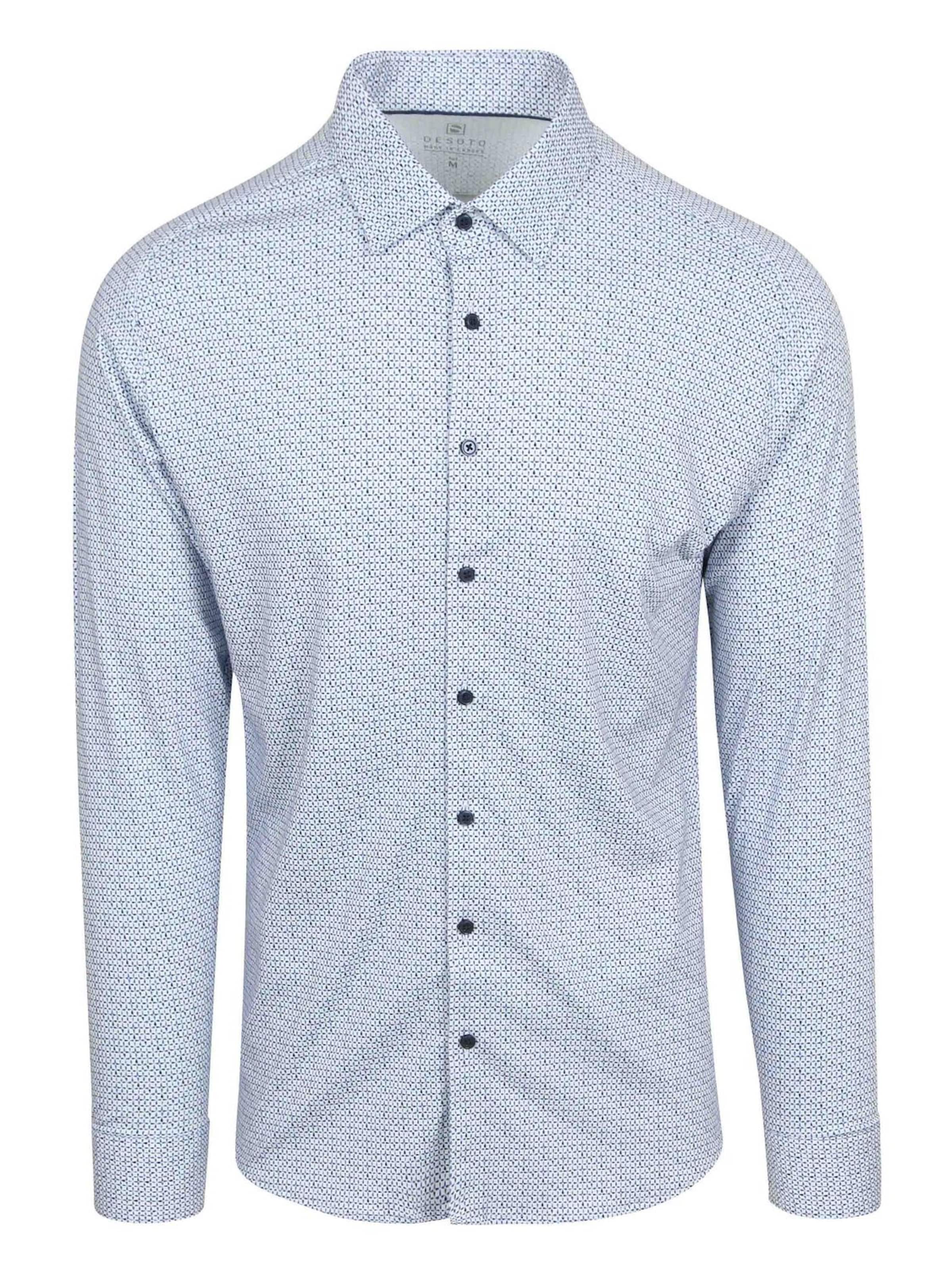 Coupe slim Chemise DESOTO en bleu : devant