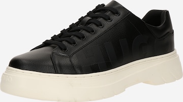 HUGOSportske cipele na vezanje 'Urian' - crna boja: prednji dio