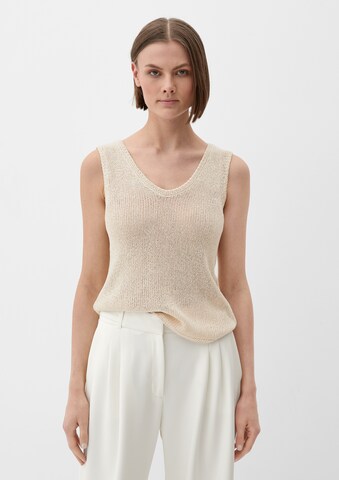 s.Oliver BLACK LABEL Gebreide top in Beige: voorkant