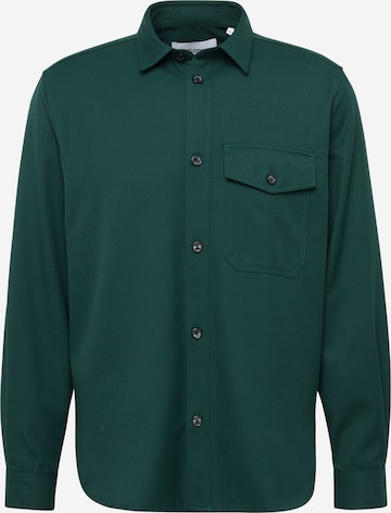 minimum جينز مضبوط قميص 'KANJE' بلون أخضر: الأمام