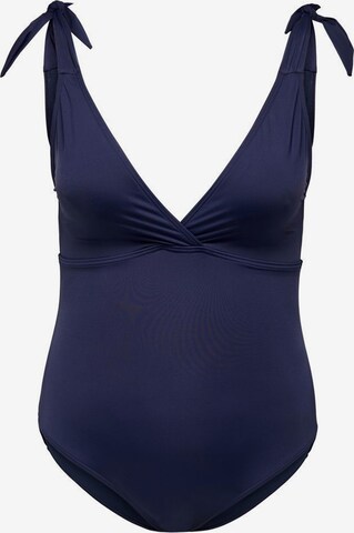 Maillot de bain ONLY Carmakoma en bleu : devant