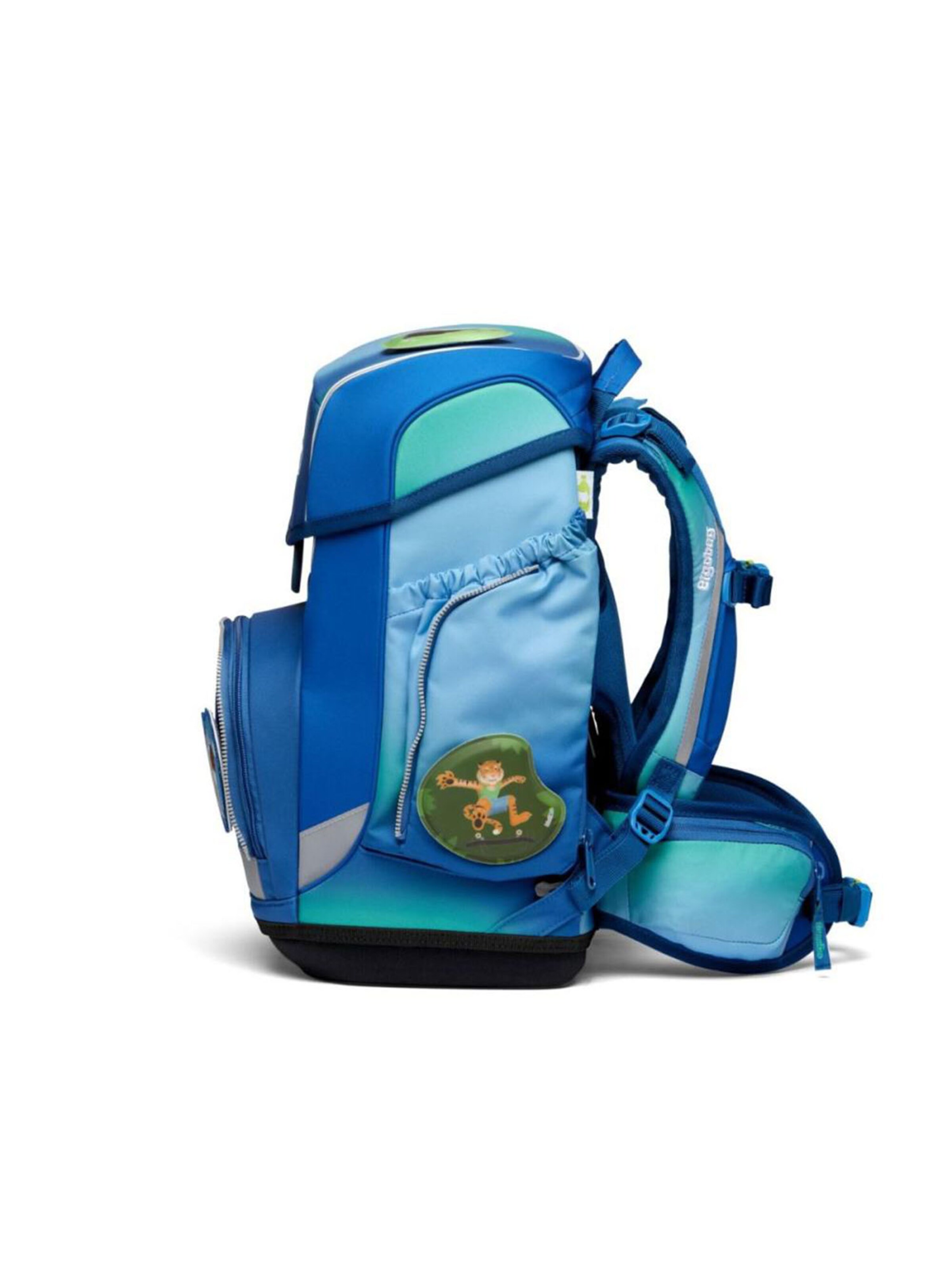 ergobag Rucksack 'DschungelfieBär'‌‌‌‌‌‌‌ in Blau