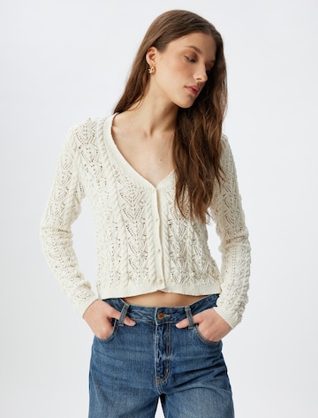 Koton Gebreid vest in Beige