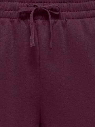 ONLY PLAY - Tapered Pantalón deportivo 'ONPACE' en rojo
