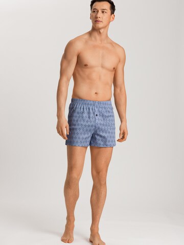 Hanro Boxershorts ' Fancy Jersey ' in Blauw: voorkant