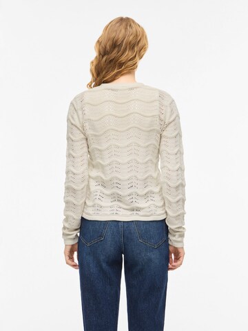 VILA Strickjacke 'VIWave' in Grau