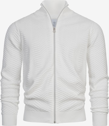 Kronstadt Knit cardigan 'Carlo' in White: front