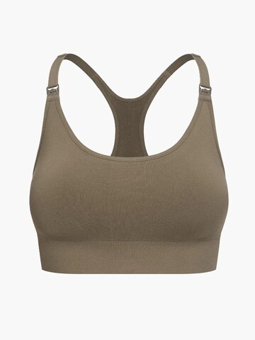 cfab (formerly creamy fabrics) BH 'Seamless Still-Bh mit Rückenstütze'‌‌‌‌‌‌‌ in Grau: Vorderseite