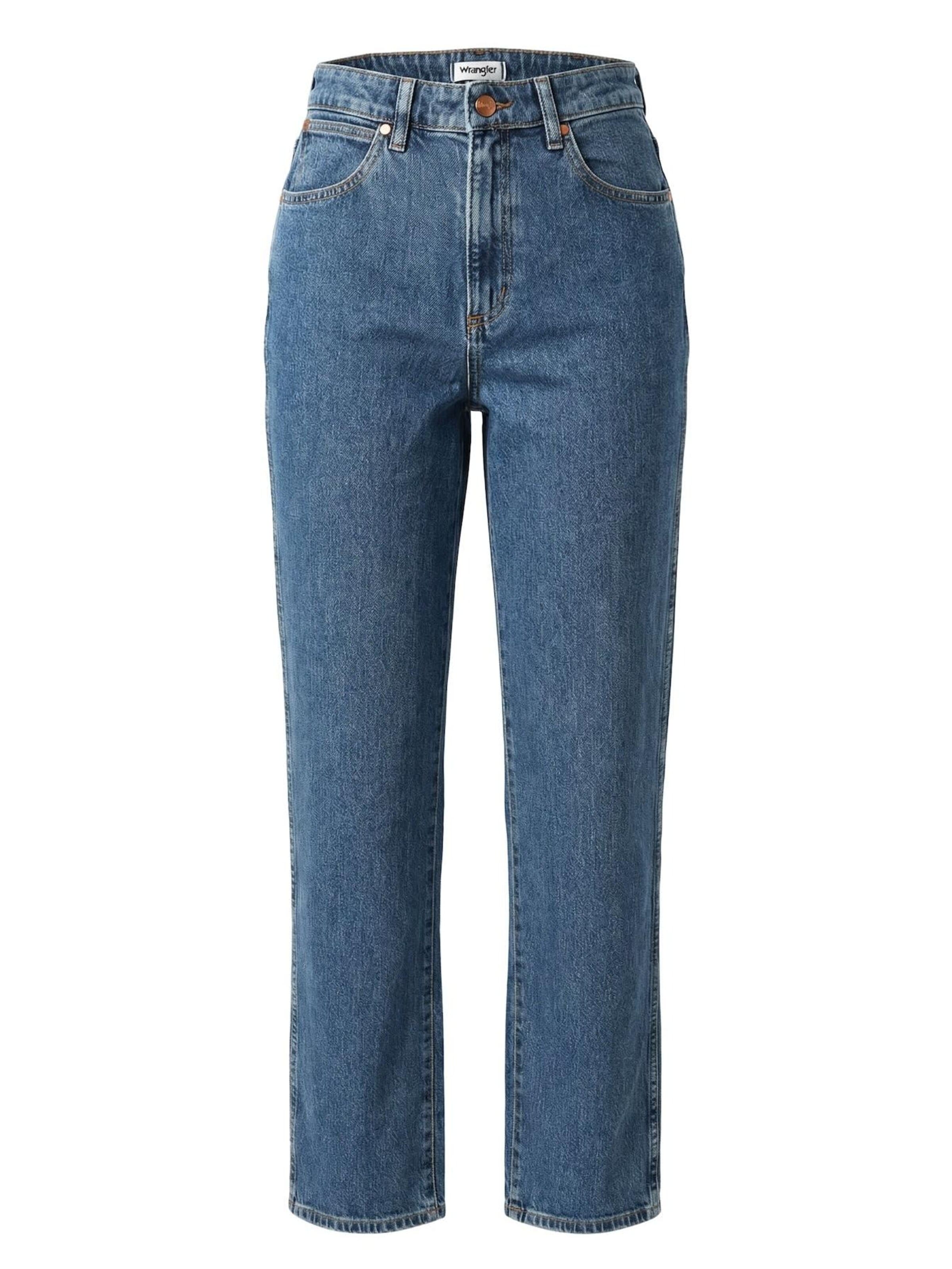 WRANGLER - Loosefit Vaquero 'MOM STRAIGHT WINTER HUE' en azul: frente
