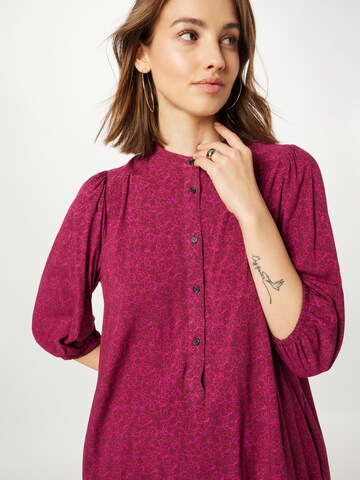Soft Rebels Shirt Dress in Red